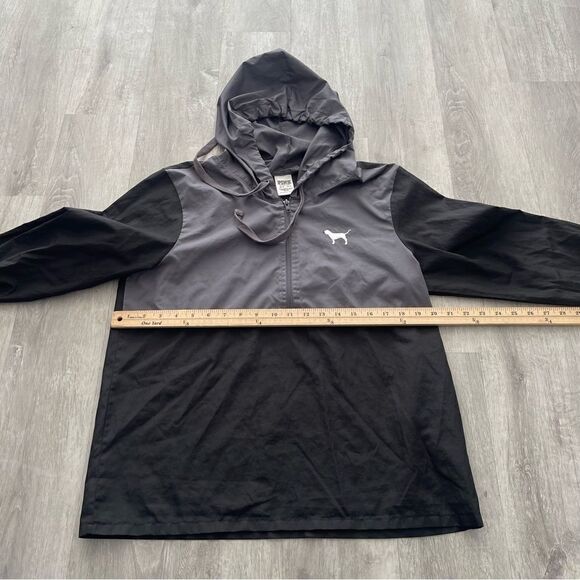 Victorias Secret PINK Size XS/S Hoodie Jacket Half Zip Anorak Windbreaker promo - Picture 4 of 5